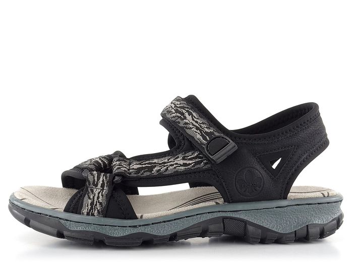Rieker sportovní sandály šedo-černé 68850-00
