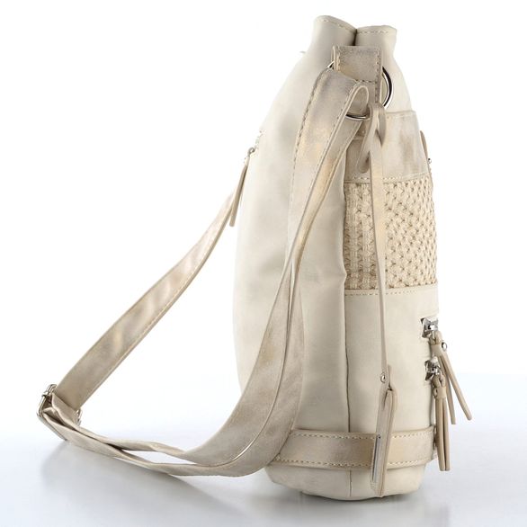 Rieker kombinovaná crossbody kabelka krémová H1346-92