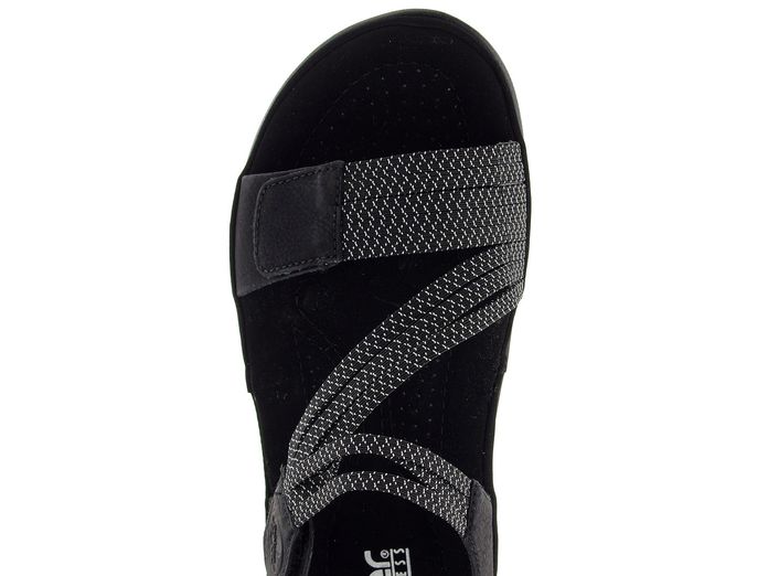Rieker černé sandály s gumičkami 64870-00