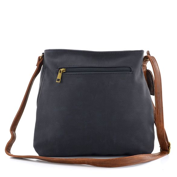 Rieker crossbody kabelka modrá se srdcem H1005-14