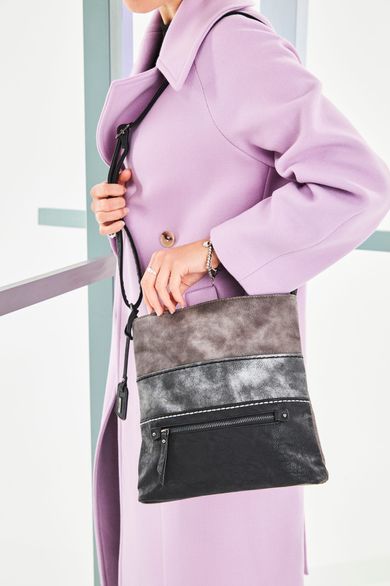 Rieker crossbody kabelka černo-šedá H1301-45