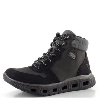 Rieker Sport šněrovací kotník s membránou černý/šedý M6023-45