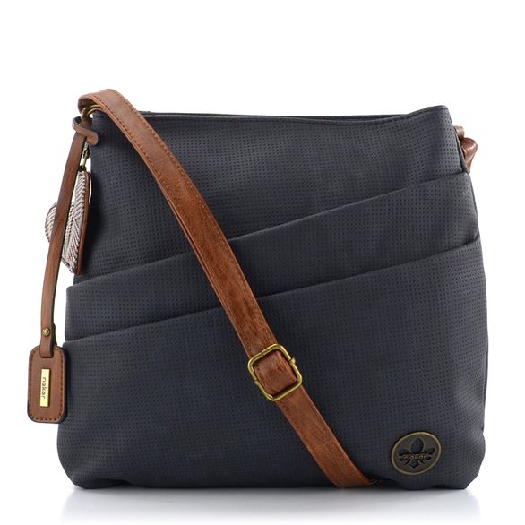 Rieker crossbody kabelka modrá se srdcem H1005-14