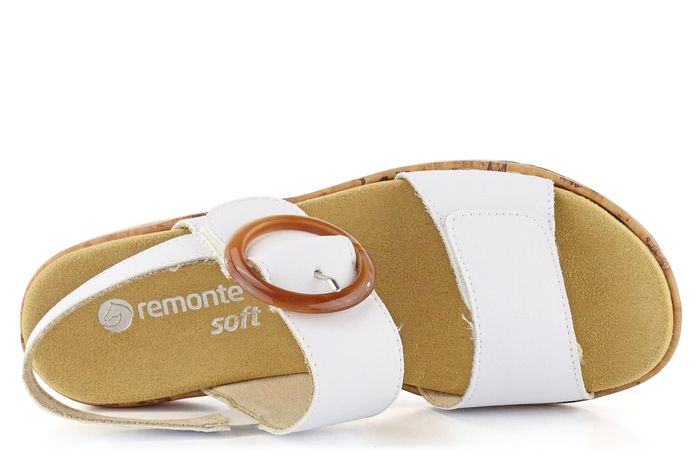 Remonte sandály s plastovou sponou bílé R6853-80
