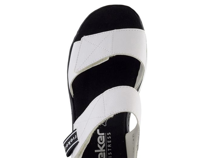 Rieker sportovnější sandály černo-bílé V5920-80