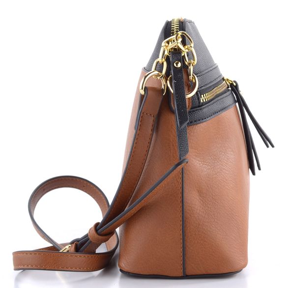 Rieker crossbody kabelka chestnut/schwarz H1652-22