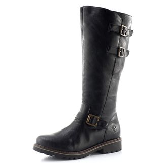 Remonte kozačky černé s přezkami R6590-01