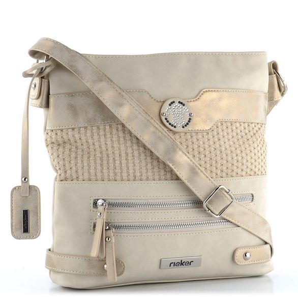 Rieker kombinovaná crossbody kabelka krémová H1346-92